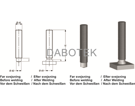 MD Threated Stud M5x20 mm Matr. A4-70 acc. EN ISO 13918 (MPF)